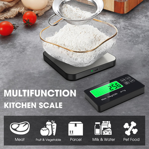 नया डिजाइन स्टेनलेस स्टील वायरलेस 10 किलोग्राम डिजिटल रसोई स्केल स्मार्ट मल्टीफंक्शन फूड वजन स्केल - Product Image 5