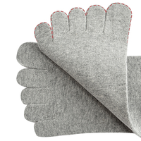 Chaussettes à cinq doigts pour hommes en coton, chaussettes de sport athlétiques, chaussettes à doigts séparés