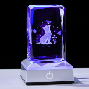 K9 cubo di cristallo bianco per incisione 3d all'ingrosso regali 3D cubo di cristallo - Product Image 1