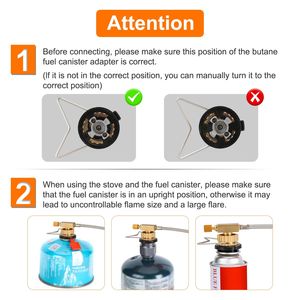 Portable 12000W Camping <b>Stove</b> With Windproof Carrying Case Outdoor Backpacking Burner Igniter for Hiking Picnics Car D0100X37LAT - Product Image 2