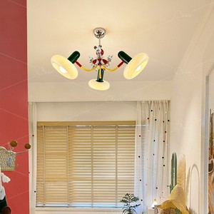 Lustre moderne minimaliste style Bauhaus, LED E27, plafonnier rond pour salle à manger, chambre, salon de thé - Product Image 3