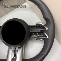 Volant en cuir et fibre de carbone pour modèles Benz C63 A45 E43 S63 G63 G55 W205 W223 W213 W292 W207 W222 W219 AMG GT