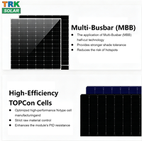Module photovoltaïque à double vitrage N-Type Topcon 605W-630W, panneaux solaires à double vitrage haute efficacité pour système solaire domestique ESS