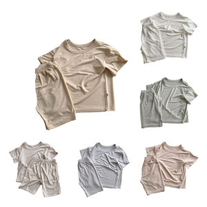 Nedeins — ensemble de vêtements de nuit pour enfants, 100% coton, fin et doux, <span class=keywords><strong>pyjama</strong></span> à manches courtes, pour bébés garçons et filles - Product Image 1