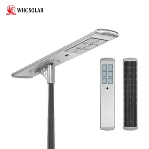 Luz de rua solar LED 30W 40W 50W 60W 80W 100W 120W de alta potência com chip Bridgelux SMD à prova d'água para uso externo