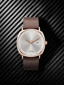 นาฬิกาควอตซ์ <span class=keywords><strong>TOMI</strong></span> T044 รุ่นใหม่มาแรง ดีไซน์หน้าปัดสี่เหลี่ยม สายหนัง สำหรับธุรกิจ ขายส่ง นาฬิกาข้อมือผู้ชาย - Product Image 3
