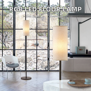 Lampe sur pied LED en fer moderne contemporaine avec interrupteur au pied pour l'éclairage d'ambiance des hôtels - Product Image 3
