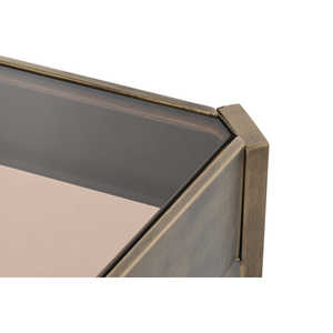 CRYSTAL METAL CENTER <b>TABLE</b> 102X62X53 <b>GOLD</b> - Product Image 2