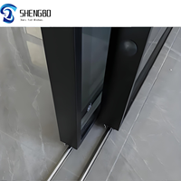 Shengbo Portes coulissantes modernes à double rail en aluminium Verre résistant aux chocs pour balcons extérieurs, garages et intérieurs