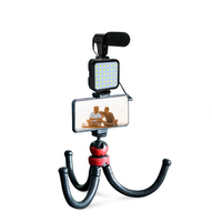 Lampe de poche AY-49 pour photographie de beauté sur bureau, trépied portable avec batterie intégrée, trois couleurs, verrouillage par torsion, extension de 500 mm