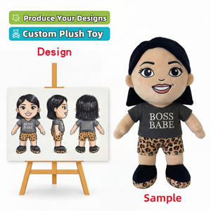 Peluche personnalisée en tissu de coton, personnage de dessin animé/anime OEM/ODM pour jouets surprise, peluche personnalisée pour animaux de compagnie de 10 cm, anniversaire - Product Image 4