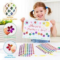 Décoration Murale Holographique Écologique Imperméable Amovible Réutilisable Anti-UV Antistatique avec Laminage Mat en Gros pour Petites Fleurs
