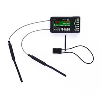 Récepteur sans fil Flysky FS-IA6 FS-IA6B 6CH compatible avec les contrôleurs Flysky I4 I6 I10 GT2E GT2F GT2G pour véhicule RC, avion, drone