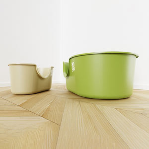 ANYA-Caja de arena extra grande semicerrada a prueba de salpicaduras para gatos, lavabo de plástico con logotipo personalizado, suministros para mascotas con inodoro gigante para gatos - Product Image 5