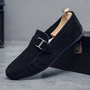 Zapatos de vestir sin cordones de gamuza para <span class=keywords><strong>hombre</strong></span>, <span class=keywords><strong>mocasines</strong></span> formales transpirables resistentes, zapatos informales para conductor para <span class=keywords><strong>hombre</strong></span>, zapatos deportivos - Product Image 5