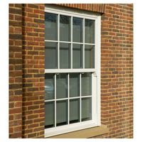 Ventana Corredera Vertical de PVC Resistente a los Rayos UV Prima, Sistema de Ventana Colgante Hermética e Impermeable para Zonas Costeras