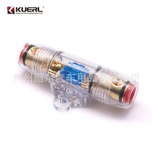 Kuerl ที่ใส่ฟิวส์เครื่องเสียงรถยนต์, กล่องฟิวส์สายไฟ60A โลหะผสมสังกะสีสำหรับดัดแปลงระบบเสียงรถยนต์ - Product Image 3