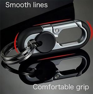 Meilleure Vente Porte-clés de Voiture Premium en Alliage de Zinc Anti-Rayures Durable Support de Clés Personnalisé Clips Métalliques pour Clés de Voiture Cadeau Homme Prêt à Expédier - Product Image 5