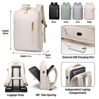 Sac à dos pour ordinateur portable 15,6 pouces, résistant aux rayures, imperméable, sac de voyage urbain, sac à dos de bureau pour homme