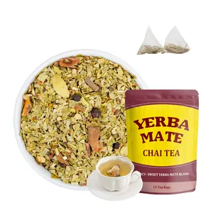 OEM spice blend chai increase energy ginger cinnamon cloves mixed yerba mate chai tea