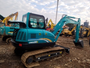 Excavatrice hydraulique sur chenilles à bas prix <span class=keywords><strong>Sunward</strong></span> SWE 80E 8 tonnes en bon état utilisée rentable à vendre - Product Image 4