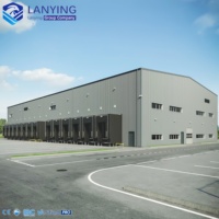 Edificio de Almacén de Estructura de Acero Prefabricada Shenyang Lanying con Techo y Pared de Panel Sándwich Aislado