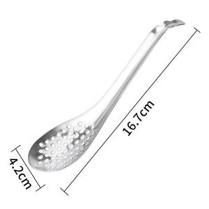 Cuchara coladora de acero inoxidable para salsa de pescado, utensilio doméstico para hot pot, cuchara coladora para <span class=keywords><strong>cocina</strong></span> <span class=keywords><strong>molecular</strong></span> - Product Image 1