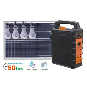 Generator tenaga surya 12V 5AH, stasiun daya fotovoltaik baterai asam timbal