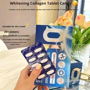 80000Gm White ning <span class=keywords><strong>Collagen</strong></span> Gummy Candy Schönheits produkt für Erwachsene 60 Count 2 Daily - Product Image 2