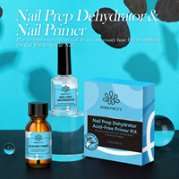 BORN PRETTY 2 pièces/ensemble, kit de préparation des ongles à séchage rapide, sans acide, pour la pose d'ongles, marque privée, pour salon de manucure