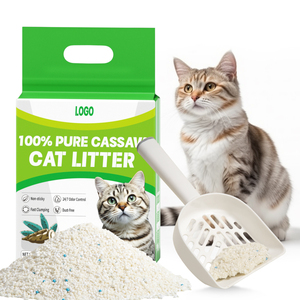 Échantillon gratuit de litière pour chat Tapioca <span class=keywords><strong>Sable</strong></span> OEM / ODM <span class=keywords><strong>Prix</strong></span> de gros d'usine Litière pour chat au manioc agglomérante forte - Product Image 2