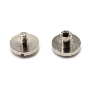 Bouton de rivet en laiton en acier inoxydable à un seul mot personnalisé livre de <span class=keywords><strong>compte</strong></span> plat vis à rivet avec système de mesure métrique - Product Image 4