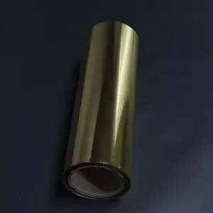 12mic ouro prata bopp e pet metalizado poliéster prata filme para laminação térmica e embalagem