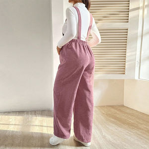 Vêtements de maternité Automne et hiver Mode Pantalons pour femmes enceintes avec taille élastique Pantalons amples en velours côtelé Combinaisons de <span class=keywords><strong>grossesse</strong></span> - Product Image 2