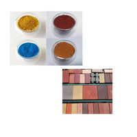 Poudre de oxyde de fer, pigment jaune rouge feo3 pour carreaux en béton et brique, 50 ml