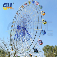 Grande Roue de 46 m Professionnelle et Personnalisable à Prix Abordable pour Parcs d'Attractions et Aires de Divertissement Extérieures à Vendre