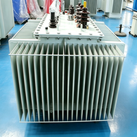 Transformateur de distribution électrique triphasé immergé dans l'huile, 300, 600, 700, 800, 1000 KVA, 10, 11, 33 Kv, 400 V, abaisseur/élévateur de tension