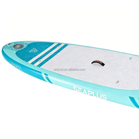 Planche à pagaie gonflable de camping en EVA/PVC, légère (8,2 kg), design portable, système à 3 ailerons pour les voyages en extérieur et les zones confinées