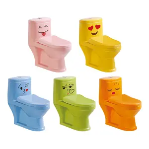 Moderne Kinderen Sanitaire Waren Kleur Een Stuk Wc Toiletten Kinderen Wc Wc Met Aangepaste Patroon