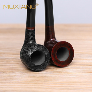 Muxiang Briarwood Smoking Pipe Straight Type Handmade Solid Wood Tobacco Pipe For Personal Gift - Product Image 3