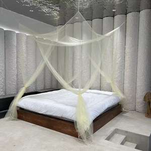 מיטה יחידה או כפולה תליית יתוש & חופה צהוב מלבני צורה מקופלת תכונה מחיר הטוב ביותר - Product Image 2