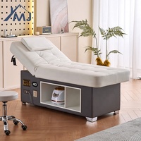 Table de massage pour salon de beauté, avec rangement, pour soins du visage, spa, esthétique, tatouage, lit électrique pour extensions de cils