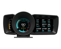 A600 Compteur Intelligent Automobile HUD avec OBD+GPS Navigation Température Eau Écran LCD 3.5x2 Pouces Tableau de Bord Voiture