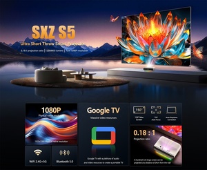 Proyector Wifi Láser 3 en <span class=keywords><strong>1</strong></span> de Alta Luminosidad 1200ANSI, Full HD 1080P 4K, Cine en Casa, Smart <span class=keywords><strong>TV</strong></span> con Certificación Oficial de Google, Videojuegos - Product Image 2