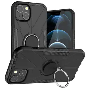 Mobile Accessories shockproof design Magnetic Suction Ring Phone Case For iphone 14 13 12
