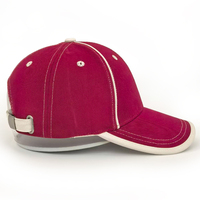 Sombrero de béisbol de 6 paneles hecho a medida de fábrica directa, banda para el sudor de algodón, punto étnico a rayas, logotipo bordado en 3D, aspecto deportivo Vintage