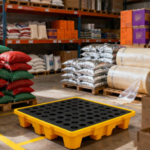 490*360*100 מ "מ hdpe תעשייתי מגשים מכולות אנטי דליפה עבור שמן פסולת מסוכנת תופים - Product Image 1