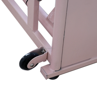 Chaise de Pilates Wunda, chaise d'équilibre, cadre rose, ressorts réglables, poignées, roues à pédales pour la maison, le studio, la salle de sport, l'entraînement
