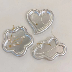 Bandejas de resina para exhibir joyas, collares, pendientes, accesorios de fotografía, aproximadamente 10,5 cm, estilo rural - Product Image 3
