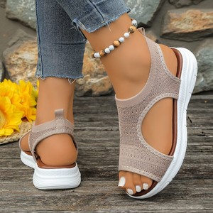 Sandales de sport à semelle épaisse pour femmes, style été, nouvelle collection, sandales de plage respirantes à bout ouvert, vente en gros - Product Image 4